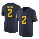 Blake Corum Jersey #2 Michigan Wolverines College Football Jerseys Navy