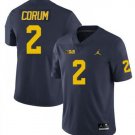 Michigan Wolverines #2 Blake Corum College Football jersey Blue