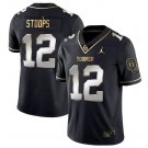 Drake Stoops Jersey #12 Oklahoma Sooners College Football Stitched Black Gold