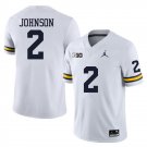 Will Johnson Jersey White #2 Michigan Wolverines College Football