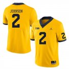 Will Johnson Jersey Yellow #2 Michigan Wolverines College Football