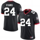 Georgia Bulldogs #24 Malaki Starks Jersey College Game Black Alternative Football