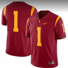 USC Trojans Jersey #1 No Name Red Game Stitched College Football