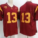 USC Trojans 13 Caleb Williams Red No Name Men Stitched Jersey