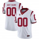 Custom USC Trojans Jersey White Name and Number College Football Stitched