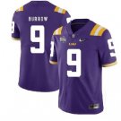 LSU Tigers #9 Joe Burrow Football Jersey Purple Diamond Quest