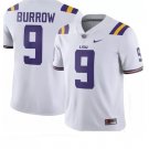LSU Tigers #9 Joe Burrow Football Jersey White