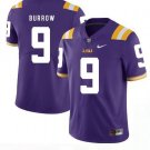LSU Tigers #9 Joe Burrow Football Jersey Purple
