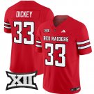 Cameron Dickey Jersey #33 Texas Tech Red Raiders Vapor Limited Football Red
