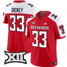 Cameron Dickey Jersey #33 Texas Tech Red Raiders Vapor Limited Football Red Alternate