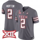 Behren Morton Jersey #2 Texas Tech Red Raiders Vapor Limited Football Grey