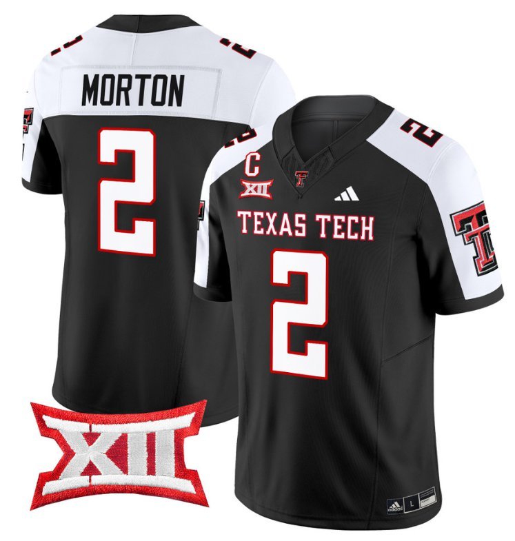 Behren Morton Jersey #2 Texas Tech Red Raiders Vapor Limited Football Black Alternate