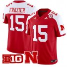 Tommie Frazier Jersey #15 Nebraska Cornhuskers Vapor Limited Football Scarlet Alternate