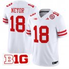 Isaiah Neyor Jersey #18 Nebraska Cornhuskers Vapor Limited Football White