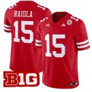 Dylan Raiola Jersey #15 Nebraska Cornhuskers Vapor Limited Football Scarlet