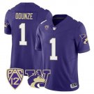 Rome Odunze Jersey #1 Washington Huskies Logo Patch Football Stitched