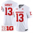 Elijah Sarratt Jersey #13 Indiana Hoosiers Vapor Limited Football White