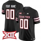 Custom Texas Tech Red Raiders Jersey Name and Number Vapor Limited Football Black