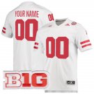 Custom Nebraska Cornhuskers Jersey Name and Number College Football White Premier Stitched