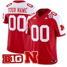 Custom Nebraska Cornhuskers Jersey Name and Number Vapor Limited Football Scarlet Alternate