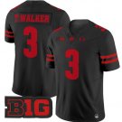 Tawee Walker Jersey #3 Wisconsin Badgers Vapor Football Stitched Black