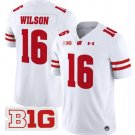 Russell Wilson Jersey #16 Wisconsin Badgers Vapor Football Stitched White