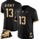 Bryson Daily Jersey #54 Army Black Knights Jersey Rocky The Bulldog Patch Vapor Football Black