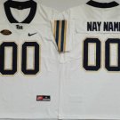 Custom Pittsburgh Panthers Jersey Name and Number NCAA College Football White