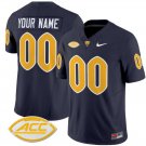 Custom Pittsburgh Panthers Jersey Name and Number Vapor College Football Stitched Navy