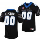 Custom Boise State Broncos Jersey Name and Number NCAA College Football Untouchable Black