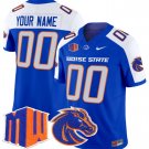 Custom Boise State Broncos Jersey Name and Number Vapor College Football Stitched Royal Alternate