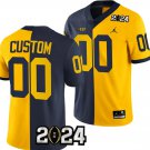 Custom Michigan Wolverines Jersey Name, Number 2024 Football National Championship Playoff Mazie