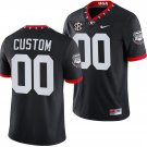 Custom Georgia Bulldogs Jersey Name and Number NCAA Football Mascot 100th Anniversary Black