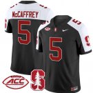 Christian McCaffrey Jersey #5 Stanford Cardinal Vapor Limited College Football Black Alternate
