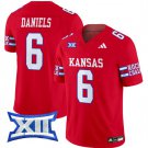 Jalon Daniels Jersey #6 Kansas Jayhawks 2024 Vapor College Football Vapor Limited Red