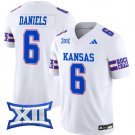 Jalon Daniels Jersey #6 Kansas Jayhawks 2024 Vapor College Football Vapor Limited White