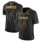 Jalon Daniels Jersey #6 Kansas Jayhawks Blackhawk Gold Vapor Football Black Gold
