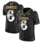 Jalon Daniels Jersey #6 Kansas Jayhawks Blackhawk Gold Vapor Football Black Limited