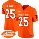 Frank Beamer Jersey #25 Virginia Tech Hokies Vapor Limited College Football Orange