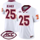 Frank Beamer Jersey #25 Virginia Tech Hokies Vapor Limited College Football White