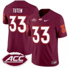 Bhayshul Tuten Jersey #33 Virginia Tech Hokies Vapor Limited College Football Maroon