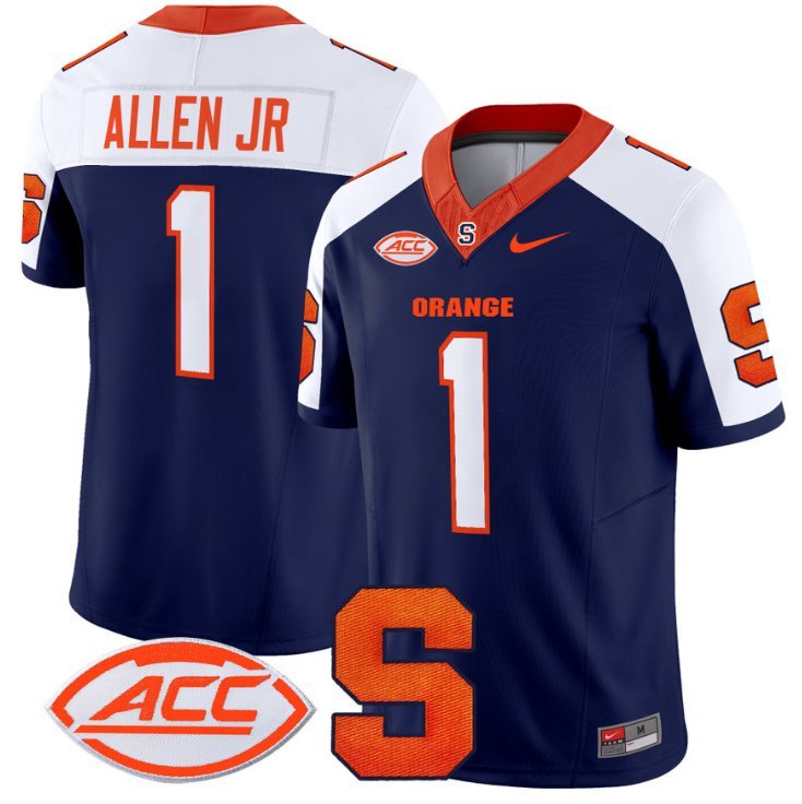 LeQuint Allen Jersey #1 Syracuse Orange Vapor Limited College Football Navy Alternate