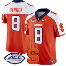 Justin Barron Jersey #8 Syracuse Orange Vapor Limited College Football Orange Alternate