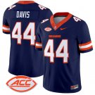 Ernie Davis Jersey #44 Syracuse Orange Vapor Limited College Football Navy