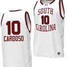 Kamilla Cardoso Jersey #10 South Carolina Gamecocks Basketball Throwback Replica White