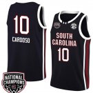 Kamilla Cardoso Jersey #10 South Carolina Gamecocks 2024 NCAA Basketball National Champions Black