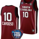 Kamilla Cardoso Jersey #10 South Carolina Gamecocks Basketball 2024 March Madness Final Four Garnet