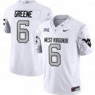West Virginia Mountaineers #6 Garrett Greene Jersey White Football 2024 Vapor Limited V2 Stitched