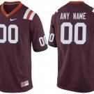Custom Virginia Tech Hokies Jersey Name and Number NCAA College Football Red