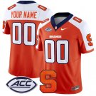 Custom Syracuse Orange Jersey Name and Number Vapor Limited College Football Orange Alternate